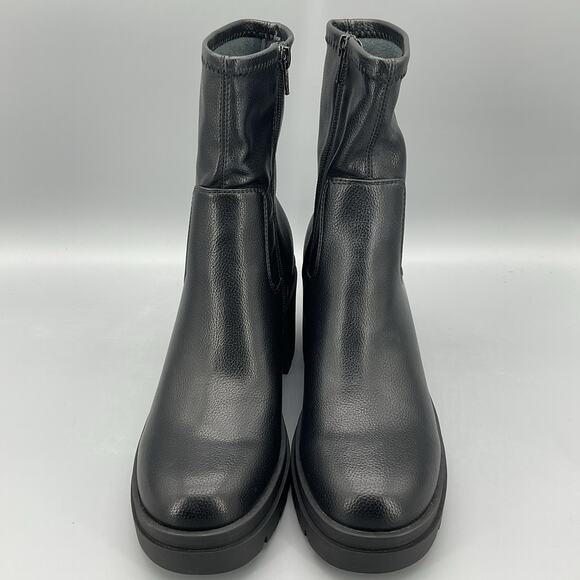 NEW Sun + Stone Women’s Veronaa Stretch Lug Boots Black Size 9M - Picture 3 of 10